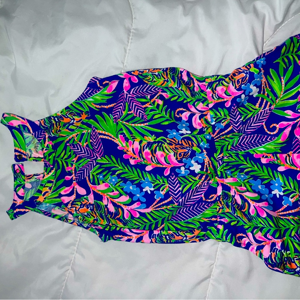 Sister match  Lilly Pulitzer size small 4-5 kids romper beautiful print
